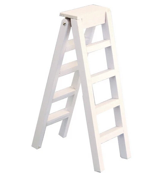 DOLLS HOUSE EMPORIUM Dolls House DF1604 Scala a gradini bianca in legno 1:12 per casa delle bambole