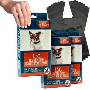 Bulk Dog Poo Bags TIE HANDLE Strong Large Thick Dog Pooper Scooper Waste Bag Lot