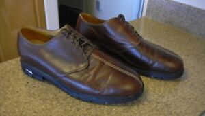 Nike Tiger Woods TW Last Comfort Spikeless Brown Leather Golf Shoes Mens  9.5 W