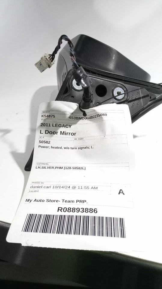 Espejo retrovisor de puerta izquierdo usado se adapta a: Subaru Legacy 2011 eléctrico térmico sin intermitentes Lef Foto 1 de 4