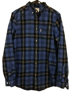 Wesc Label  Shirt Mens Size Small Blue Flannelette Shirt Long Sleeve Never Worn - Picture 1 of 12