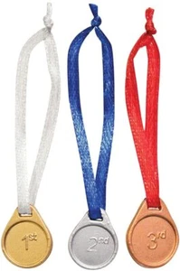 Set of 3 Winners Medals for WWE & AEW Wrestling Action Figures - Picture 1 of 1