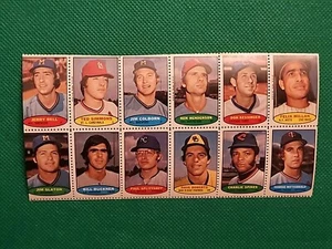Vintage 1974 Topps Baseball Stamp Card Uncut Sheet Simmons Buckner Odd Ball - Picture 1 of 2