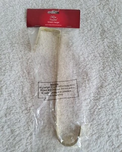 Door Wreath Hanger Gold Metal 29cm Brand New In Pack - Picture 1 of 7