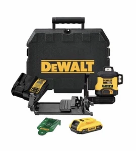 DeWalt DCLE34031D1-XE 18V 2.0Ah Compact 3 x 360° Green Beam Laser kit - Picture 1 of 2
