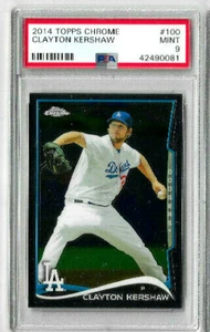 2014 Topps Chrome Clayton Kershaw PSA 9 - Picture 1 of 2