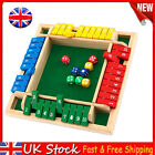 Wooden Shut The Box Dice Gabz, 4 Players Classic Board Game Family Pub Math Game
