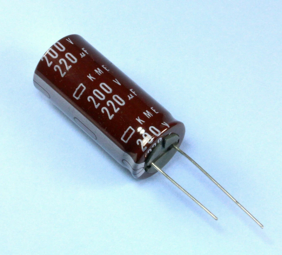 2pcs Nippon Chemi-Con KME 220uF 200v 105C Radial Electrolytic Capacitor