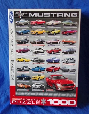 Ford Mustang Evolution 1000pc Jigsaw Puzzle 19.25 x 26.5" EuroGraphics 2015 - Image 1 of 4