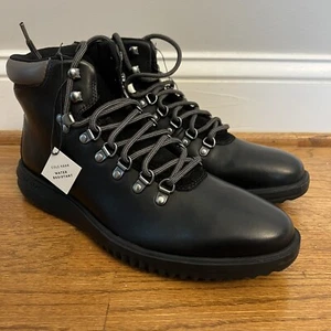 Cole Haan Grand Herren 10,5 Wasserabweisend Leder Schnürstiefelette Schwarz C36979 - Bild 1 von 8