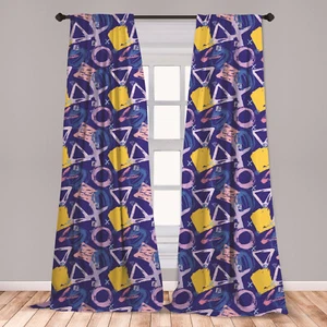 Art Abstract Microfiber Curtains 2 Panel Set Living Room Bedroom in 3 Sizes - Picture 1 of 112