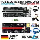 PCI-E PCIe Express Riser Karte Adapter x1 x16 USB 3.0 Mining Ver009S V010S Plus