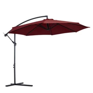 OMBRELLONE IMPERMEABILE STRUTTURA IN ACCIAIO CON MANOVELLA 300 X 250 ROSSO SCURO - Foto 1 di 8