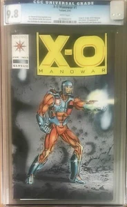 X-O Manowar #1 CGC 9.8 Valiant 1992 1. App Aric Dacia Shooter Layton weiß Seiten - Bild 1 von 3