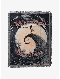 The Nightmare Before Christmas Jack Moonlight Madness Tapestry Throw Blanket - Picture 1 of 1