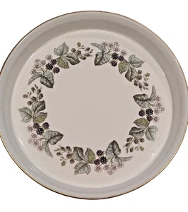 Vtg 1983 Royal Worcester Blackberry LAVINIA Quiche Baking Dish 9 1/2" England - Picture 1 of 10
