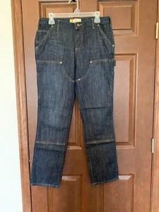 New! Carhartt Women's Rugged Flex Slim Fit Double Front Jean Size 10 Regular - Picture 1 of 5