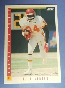 1993 Score Football #254 Dale Carter - Kansas City Chiefs  - Picture 1 of 2