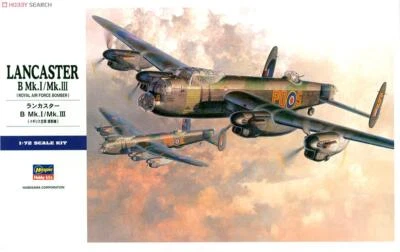 Hasegawa HA01553 1/72 Lancaster B.Mk.I/Mk.III Plastic Model - Image 1 of 4