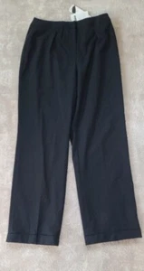 Nwt $129 black JONES NEW YORK black WOOL office dress PANTS sz 12 30x31 Waitress - Picture 1 of 5