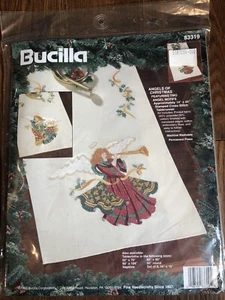 Bucilla Angels of Christmas Stamped Cross Stitch #83319 Tablerunner 14” X 44” - Picture 1 of 8