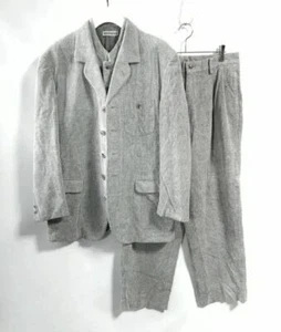 96aw ISSEY MIYAKE MEN Corduroy Setup Grey Size L from Japan used 2505SM - Picture 1 of 8