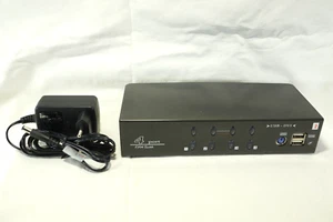 KVM 4 Port Switch DVI, USB und Sound mit Netzteil 5V 2,5A #2 - Bild 1 von 11