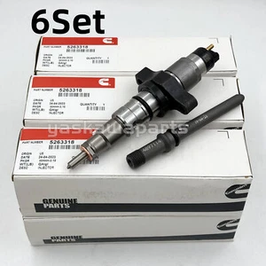 6X 0445120255 Fuel Injector For Cummins 2003 2004 Dodge Ram 2500 3500 5.9L New - Picture 1 of 9