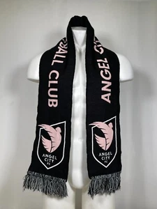 Angel City Football Club NWSL Cuello con Volantes Negro Rosa Logo Bufanda de Apoyo Talla Única - Imagen 1 de 8