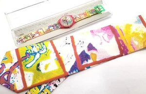 Swatch Special 1997 - GR133 - Tokyo Manga - NUOVO - completo di cravatta - Picture 1 of 5