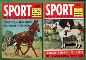 #VV.    LOT OF FOUR(4) SPORTS MAGAZINES , 1960-1963  HORSE RACING COVERS  - Picture 1 of 3