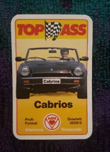Quartett Top ASS Top ACE Cabrios, Nr. 3059/5 Cards German Deutsch Vintage - Picture 1 of 8
