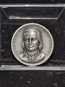Signers of The Declaration of Independence Silver Medal Abraham Clark - Picture 1 of 4