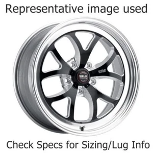 Weld 76LB7070B45A Wheel Rim S76 17x7 Size Black Center - Polished Shell NEW - Picture 1 of 2