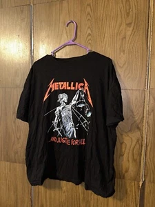 Camiseta gráfica Metallica And Justice For All para hombre 2XL metal rock and roll - Imagen 1 de 4
