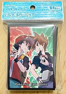 Pokemon Deck Shield Red & Blue Trainer 64 Sleeves Japan NEW Sleeve - Picture 1 of 1