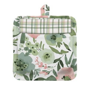 Lang Oven Kitchen Pot Holder with Dishtowel Inner Garden Set of 2 - Picture 1 of 1