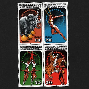 OPC 1985 DDR Zusammendruck Setenant Block Sc#2414a Mi#2983-2986 MNH - Picture 1 of 1