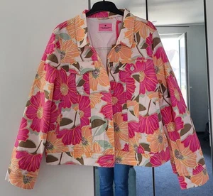 Lieblingsstück Jeansjacke Gr 44 Blumen Neu - Bild 1 von 5