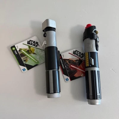 Hasbro Star Wars Yoda & Darth Vader Lichtschwert Set Non-Lighting Neu - Bild 1 von 3