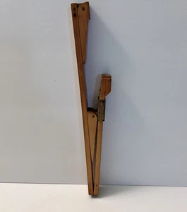 Vintage RARE Lufkin Wood And Brass Ruler Folding Foot Sizer - Bild 1 von 16