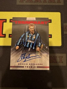 2018-19 Panini Treble Inter Milan Dennis Bergkamp Auto Red /99 - Picture 1 of 2