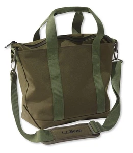 L.L.Bean Hunter's Tote Bag, Medium, Zip Top with Shoulder Strap, Green - Picture 1 of 7