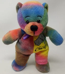 Ours en peluche Symbolz Chicago Illinois Windy City 6" Tye Dye - Photo 1/6