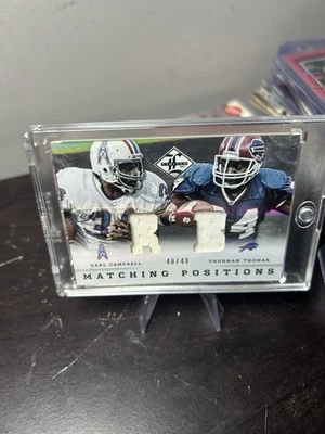 Thurman Thomas / Earl Campbell posición coincidente /49 Foto 1 de 2