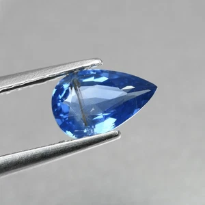 0.68 Ct Genuine Pear Cut 7.2 x 4.6 MM 100% Natural Blue Tajikistan Sapphire - Picture 1 of 5