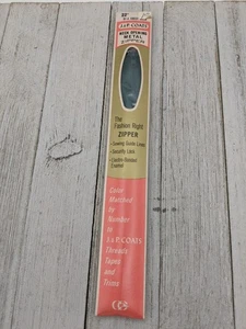 Vintage J&P Mäntel Halsöffnung Metall Reißverschluss 22" Waldgrün 61-A - Bild 1 von 4