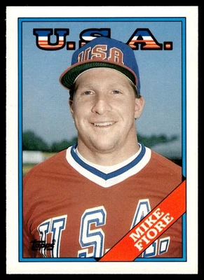 1988 Topps Traded #38T MIKE FIORE USA Baseball NM - Image 1 of 4