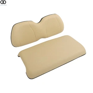(2004-2011) Für Club Car Precedent Vordersitzkissen & Rückenlehne Beige/Schwarz - Bild 1 von 9