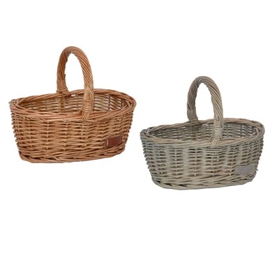 UNUS HOME UNUS® Kinder-Einkaufskorb Weidenkorb für den Kaufladen Picknickkorb Osterkorb